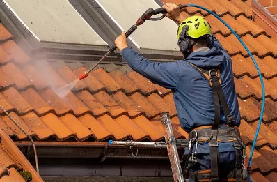 Démoussage et hydrofuge de toiture à Joucou